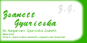 zsanett gyuricska business card